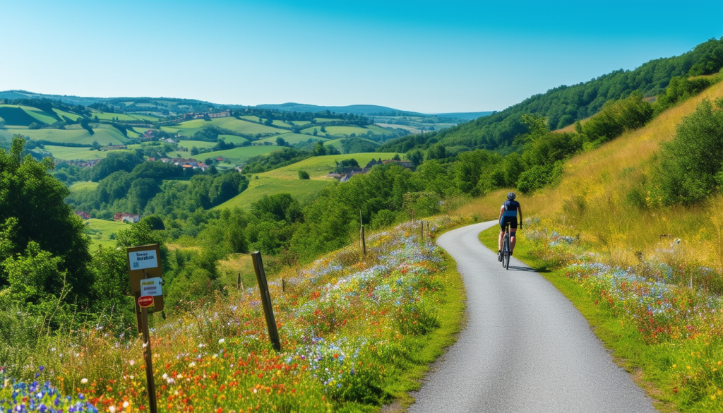 explorez la véloroute cachée qui révolutionnera vos vacances ! parcourez la vagabonde, un itinéraire exceptionnel de 520 km qui vous emmène à travers des paysages enchanteurs, des villages pittoresques et des expériences inoubliables. préparez-vous à vivre une aventure unique à vélo !